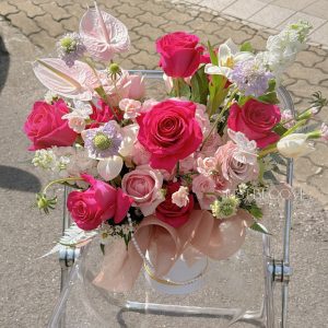 Esmerelda HotPink Rose Flower Box