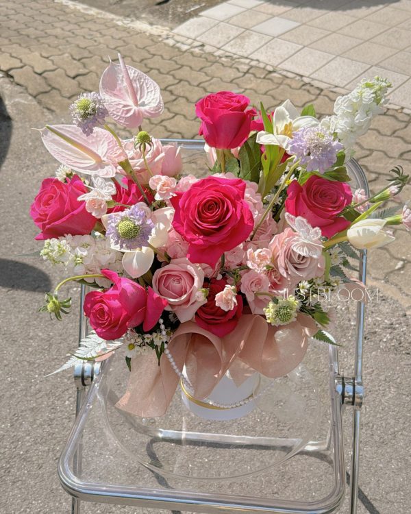 Esmerelda HotPink Rose Flower Box