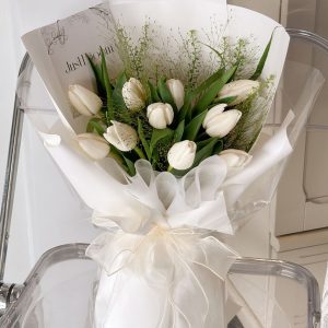 Pure White Tulips