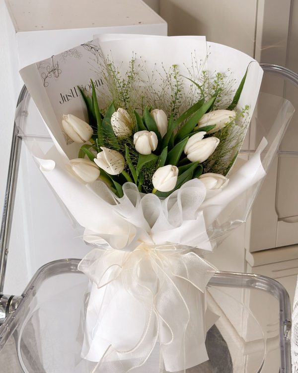 Pure White Tulips