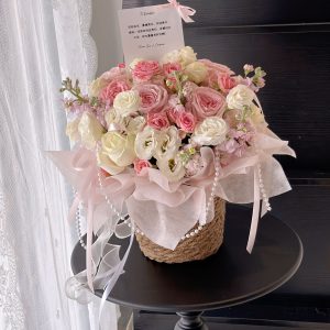 Ohara Pink Flowers Box
