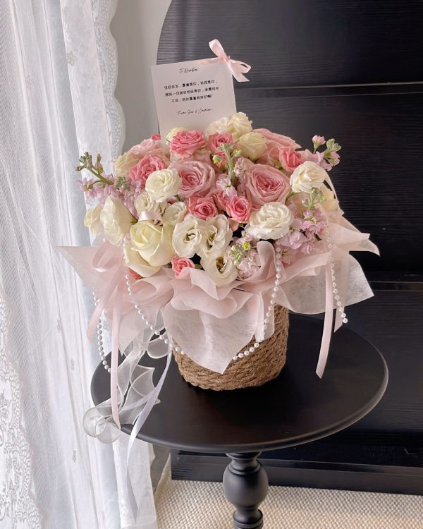 Ohara Pink Flowers Box