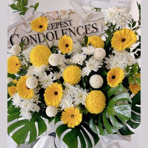 Deepest Condolence & Funeral Flower Stand - Hover