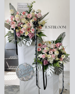 Pure Serenity Double Box Stand – Condolence Flowers