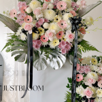 Pure Serenity Double Box Stand – Condolence Flowers