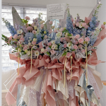 Grand Azure Bloom Grand Opening Flowers Stand (Triple Size)